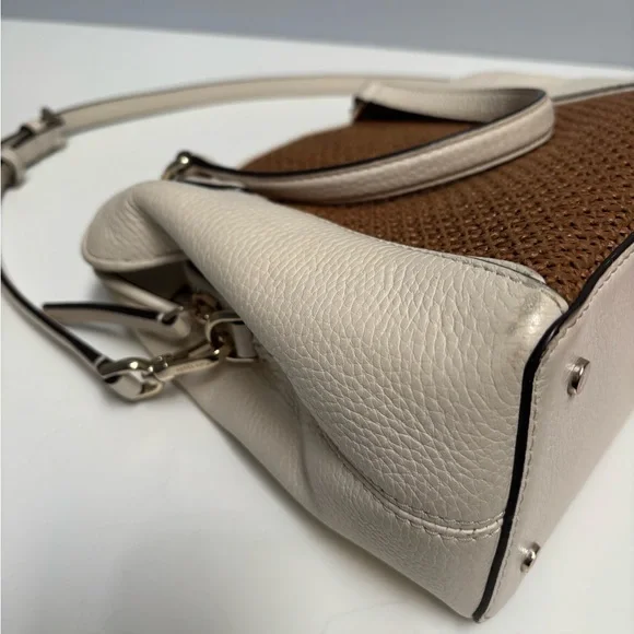 Kate Spade Woven Brown and Cream Shoulder Bag - Picture 9 of 9